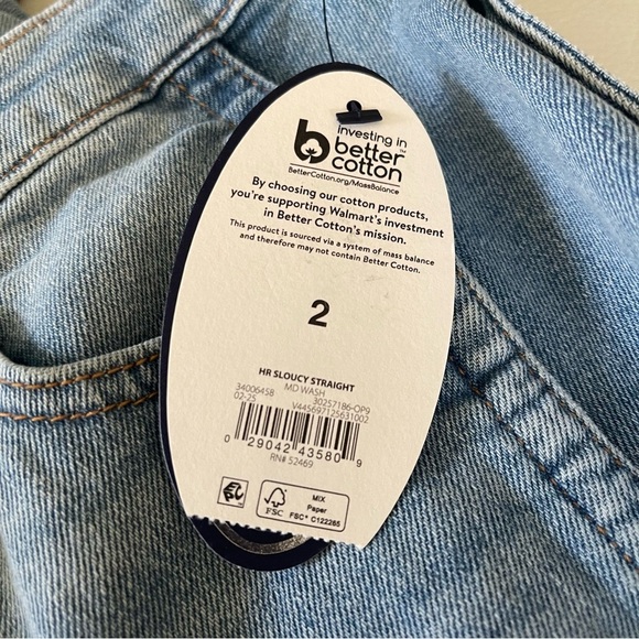 Scoop women’s jeans slouchy barrel sits below waist relaxed fit size 2 NWT - Picture 8 of 16